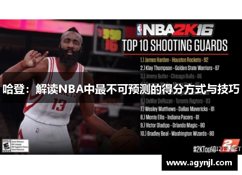 哈登:解读NBA中最不可预测的得分方式与技巧 哈登:解读NBA中最不可预测的得分方式与技巧